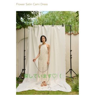 rosarymoon Flower Satin Cami Dress(ロングワンピース/マキシワンピース)