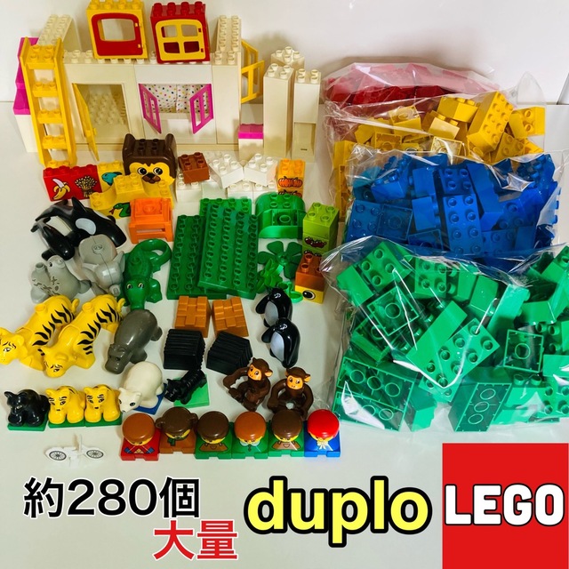 Lego(レゴ)のLEGO duplo レゴ　デュプロ　まとめ売り　大量　動物　フィグ　人形 キッズ/ベビー/マタニティのおもちゃ(積み木/ブロック)の商品写真