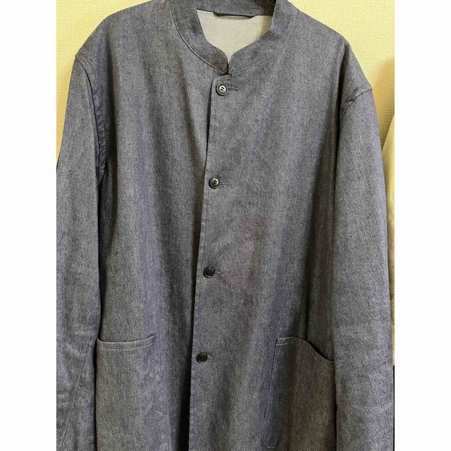 comoli 21SS コットンリネンスタンドカラージャケット | www