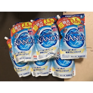 トップ　スーパーナノックス　NANOX 詰め替え 1230g 6袋(洗剤/柔軟剤)