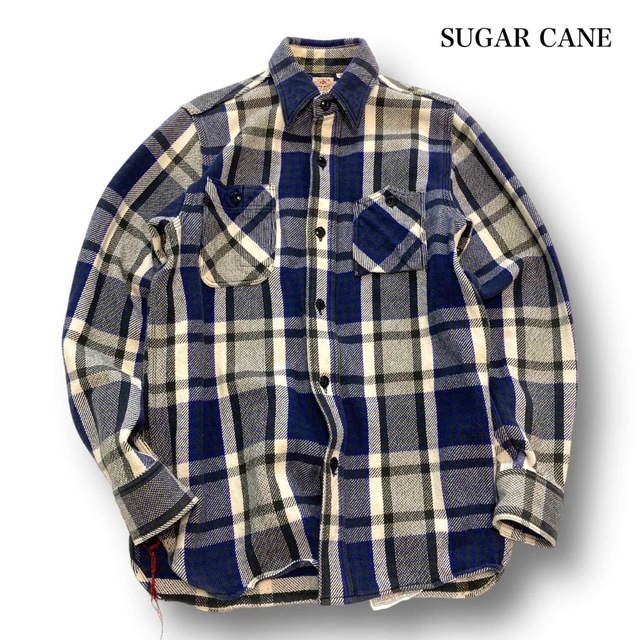 【SUGAR CANE】シュガーケーン フランネルシャツ 長袖チェック