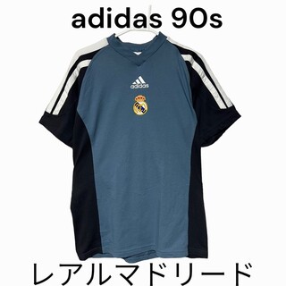 アディダス(adidas)のサッカー　レアルマドリード　古着　Tシャツ　90s ゲームシャツ　ビンテージ(Tシャツ/カットソー(半袖/袖なし))