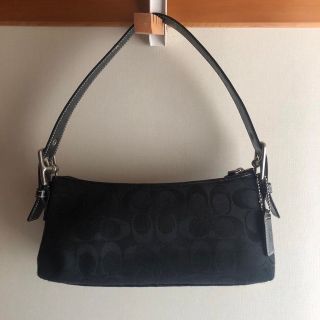 コーチ(COACH)のCOACH コーチ シグネチャー ハンド ショルダーバッグ　キャンバス地(ショルダーバッグ)