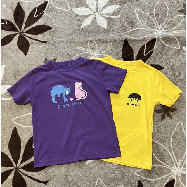 mont bell(モンベル)の2枚セット　モンベル速乾Tシャツ120サイズ キッズ/ベビー/マタニティのキッズ服男の子用(90cm~)(Tシャツ/カットソー)の商品写真