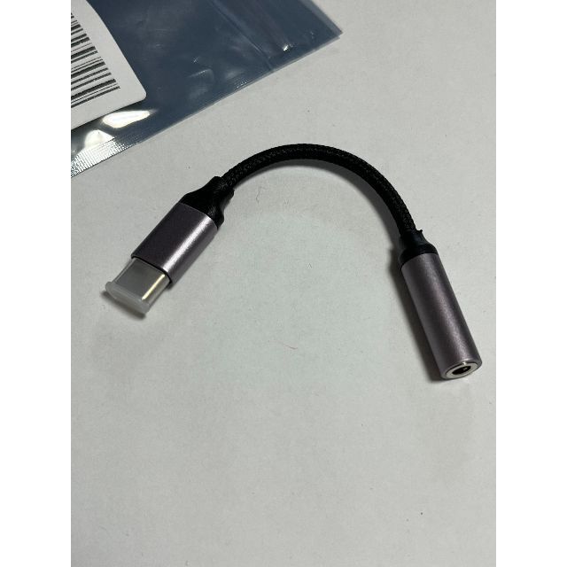 USB Type C 3.5mmイヤホン変換ケーブル　Himino スマホ/家電/カメラのスマホアクセサリー(ストラップ/イヤホンジャック)の商品写真