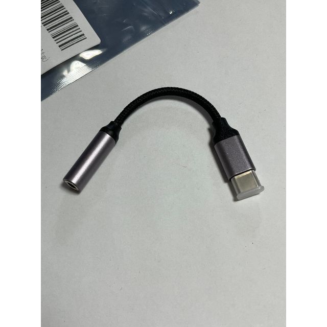 USB Type C 3.5mmイヤホン変換ケーブル　Himino スマホ/家電/カメラのスマホアクセサリー(ストラップ/イヤホンジャック)の商品写真