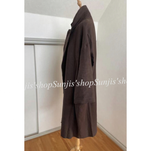 GAL DESPORTES brownリネンロングコート | aayokhabar.com