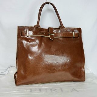 フルラ(Furla)の【A4収納可能】フルラ　ハンドバッグ　ビジネスバッグ　トートバッグ　ブラウン(ビジネスバッグ)