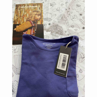 ミーシャアンドパフ(Misha & Puff)の新品未使用　ミーシャアンドパフ　ドロップショルダー　Tシャツ　ブルー(Tシャツ/カットソー)