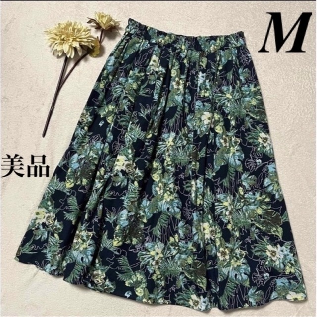 AZUL by moussy(アズールバイマウジー)の大特価セール中　AZUL💞　花柄　ロングスカート　M 即発送 レディースのスカート(ロングスカート)の商品写真