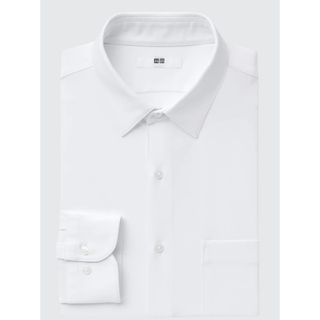 ユニクロ(UNIQLO)の◆ユニクロ ノンアイロンジャージーシャツ Mサイズ 白色 長袖◆(Tシャツ/カットソー(七分/長袖))
