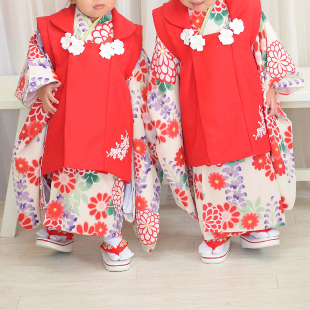 キキ様専用！七五三着物4点セット キッズ/ベビー/マタニティのキッズ服女の子用(90cm~)(和服/着物)の商品写真