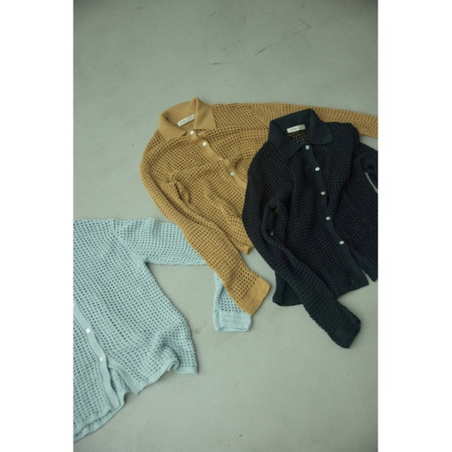 BLACK by moussy - ブラックバイマウジー mesh knit shirt(メッシュ