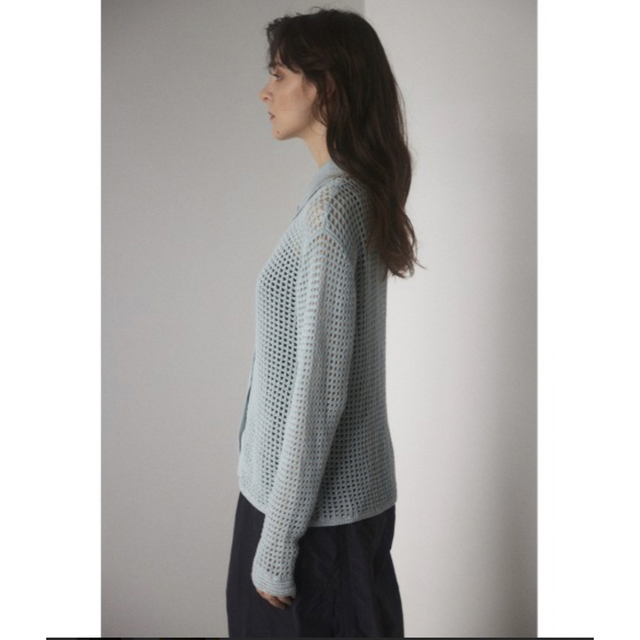 BLACK by moussy - ブラックバイマウジー mesh knit shirt(メッシュ