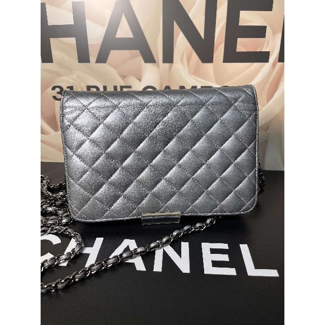 美品 正規品 CHANEL シャネル マトラッセ  チェーン ウォレット