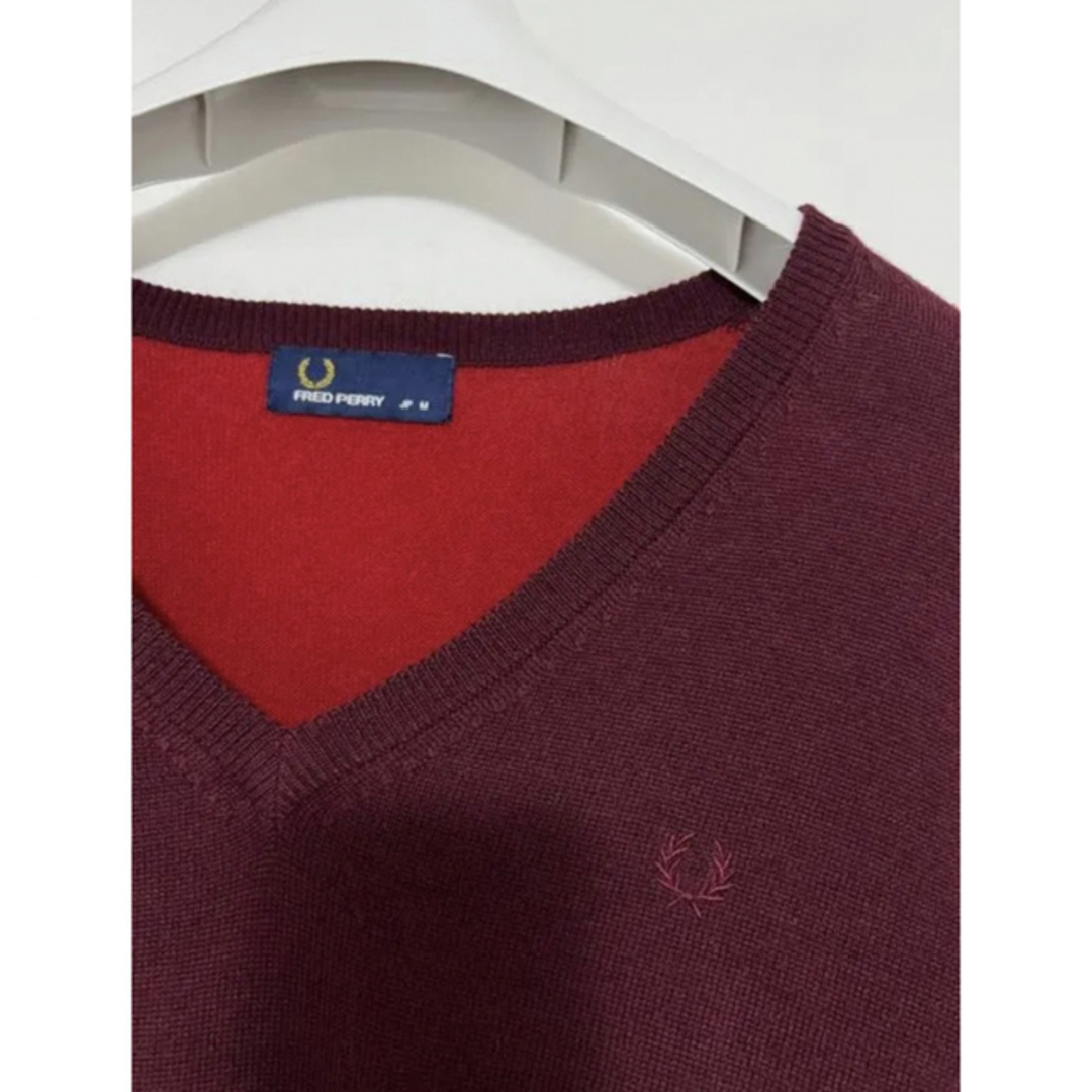 FRED PERRY FRED PERRYバイカラーセーター Mサイズ 美品の通販 by miho's shop｜フレッドペリーならラクマ