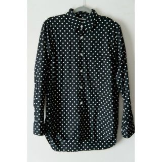 コムデギャルソン(COMME des GARCONS)の美品★COMME des GARCONS コムデギャルソン ドット柄 シャツ 黒(シャツ)