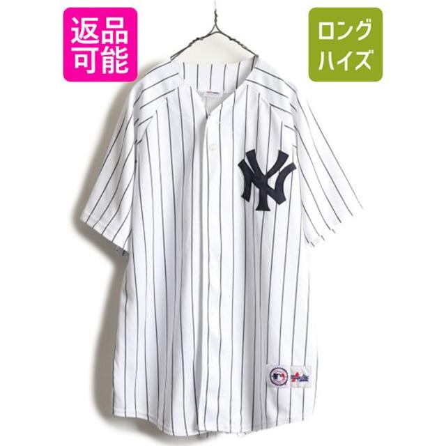 MLB オフィシャル Majestic ヤンキース ベースボール シャツ L 程の