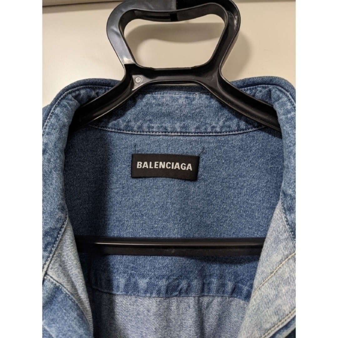 BALENCIAGA　3way　着脱可能　デニムフードシャツ