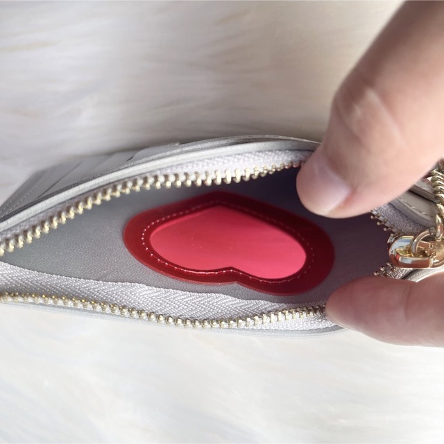 財布　ウォレット　韓国　ハート　薄手　ミニウォレット　カードケース　小さめ レディースのファッション小物(財布)の商品写真