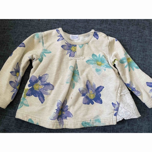 hakka baby(ハッカベビー)のhakka baby 90 長袖カットソー キッズ/ベビー/マタニティのキッズ服女の子用(90cm~)(Tシャツ/カットソー)の商品写真