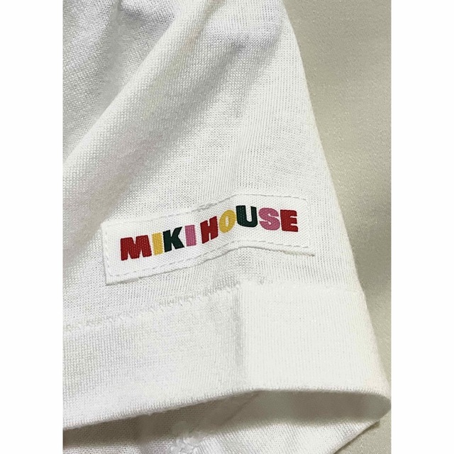 mikihouse(ミキハウス)のMIKI HOUSE ミキハウス　白 Tシャツ　サイズ120 キッズ/ベビー/マタニティのキッズ服女の子用(90cm~)(Tシャツ/カットソー)の商品写真