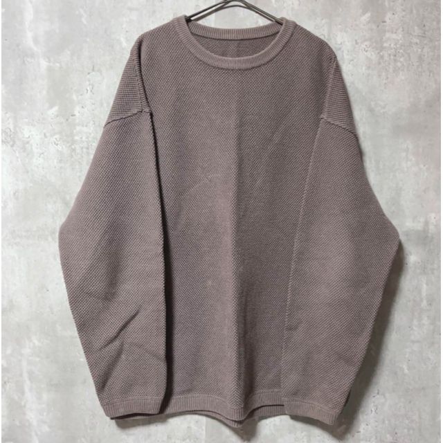 18aw crepuscule moss stitch L/S sweat