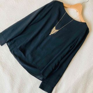 ユニクロ(UNIQLO)のUNIQLO☆とろみブラウス　M(シャツ/ブラウス(長袖/七分))