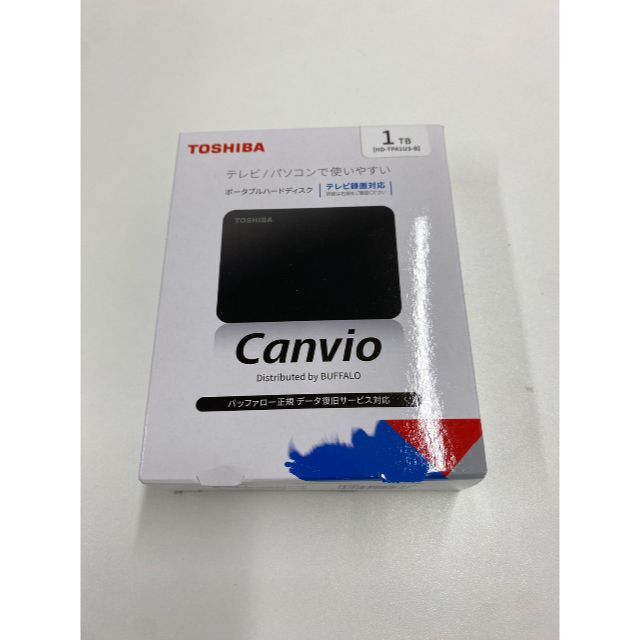 【新品】ポータブルHDD 1TB 東芝製Canvio バッファロー BUFFAL