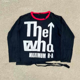 vintage ダメージ加工 カットソー the who バンドT アーカイブ(Tシャツ/カットソー(七分/長袖))