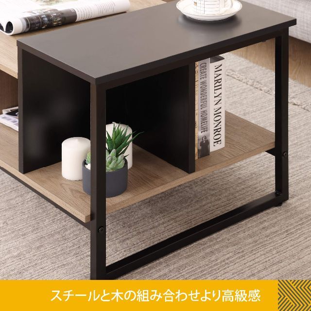 Amazon.co.jp: HOMOOI ローテーブル センターテーブル ガラス