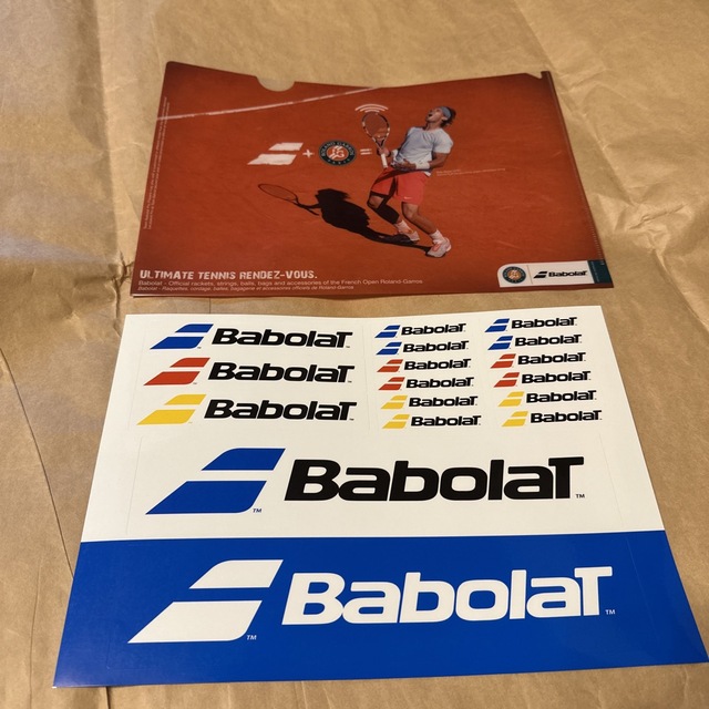 Babolat(バボラ)のバボラbaboraクリアケースとステッカー スポーツ/アウトドアのテニス(その他)の商品写真