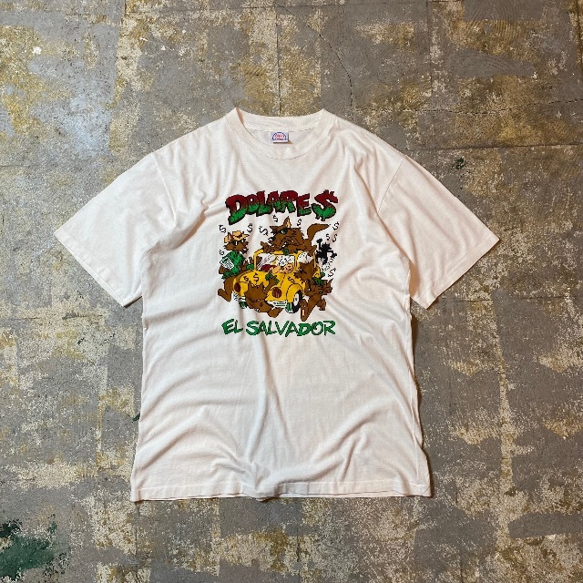 90s SPEEDLIMIT tシャツ ホワイト L 風刺/ジョーク