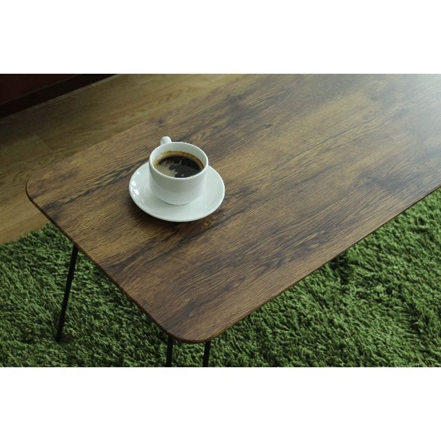 【2023最新】narumikk ローテーブル ブラウン 80×40×35cm 4