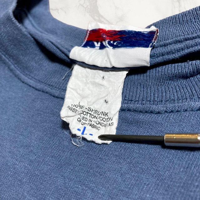 HRJ 90s 00s  グレー グランパ　おじいちゃん　お父さん　刺繍Tシャツ メンズのトップス(Tシャツ/カットソー(半袖/袖なし))の商品写真