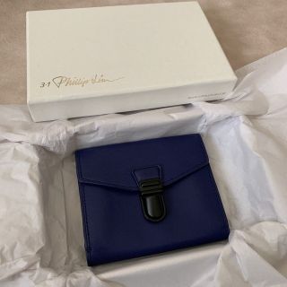 スリーワンフィリップリム(3.1 Phillip Lim)の3.1philliplim フィリップリム 財布 折り財布 ブルー 新品未使用(財布)