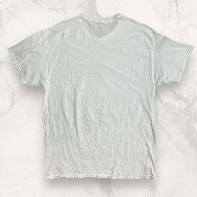 HRE Hanes 白 Hard Fuck Cafe ネタ　コンドーム Tシャツ メンズのトップス(Tシャツ/カットソー(半袖/袖なし))の商品写真