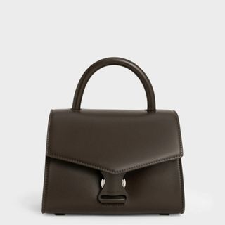 チャールズアンドキース(Charles and Keith)の12/14終了予定　チャールズアンドキース　アイビーメタリックバックルミニバッグ(ショルダーバッグ)