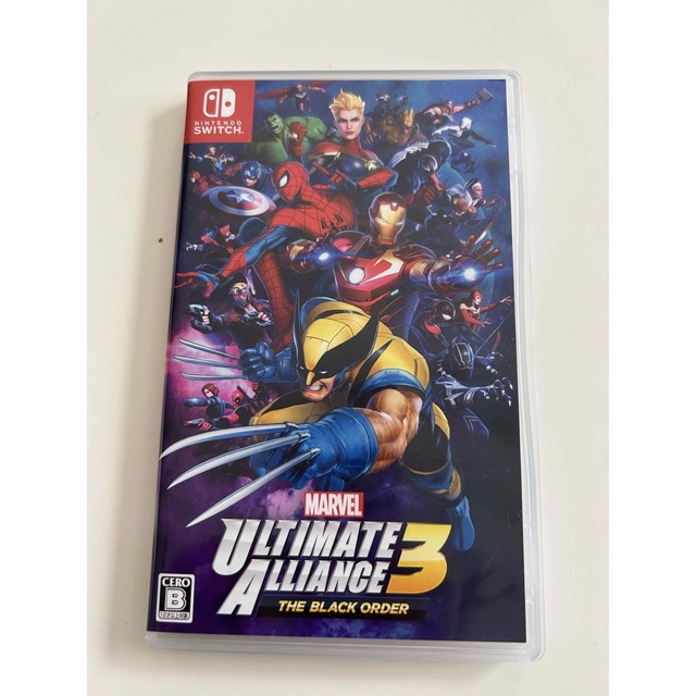 Nintendo Switch(ニンテンドースイッチ)のMARVEL ULTIMATE ALLIANCE 3： The Black Or エンタメ/ホビーのゲームソフト/ゲーム機本体(家庭用ゲームソフト)の商品写真