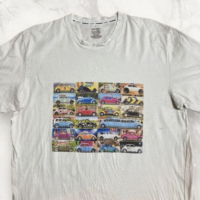HRC 90s 00s  白 カラフル　車　カスタム　カー　プリント Tシャツ メンズのトップス(Tシャツ/カットソー(半袖/袖なし))の商品写真
