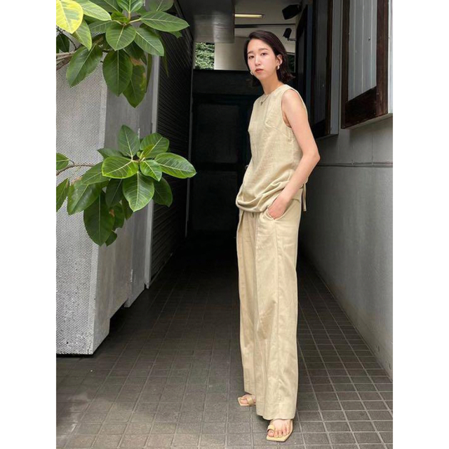 パンツtodayful  Linen Tuck trousers セット