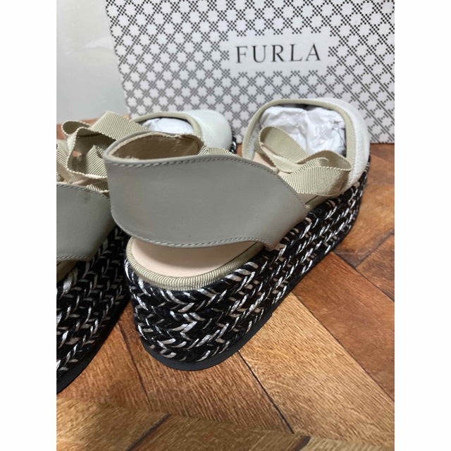 Furla(フルラ)の未使用品　FURLA フルラ　ウェッジソール　サンダル　リボンデザイン レディースの靴/シューズ(ハイヒール/パンプス)の商品写真