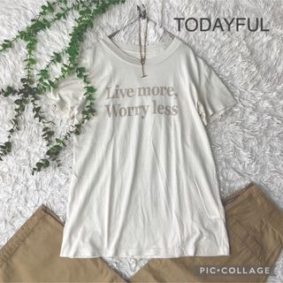 最終値下げ✧︎TODAYFUL☺︎ロゴTシャツ