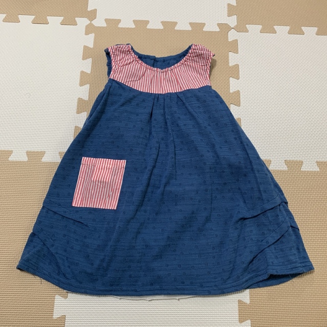 daddy oh daddy(ダディオーダディー)のリバーシブル　ワンピース　100 キッズ/ベビー/マタニティのキッズ服女の子用(90cm~)(ワンピース)の商品写真