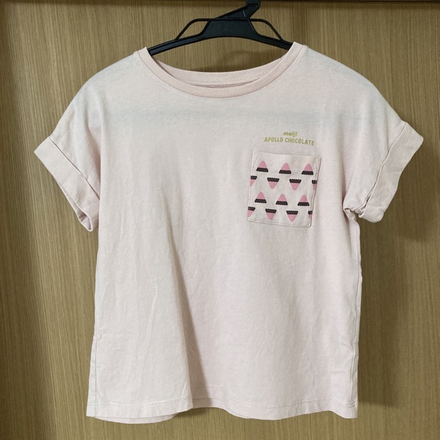 アポロ柄 Tシャツ 120cm ピンク キッズ/ベビー/マタニティのキッズ服女の子用(90cm~)(Tシャツ/カットソー)の商品写真