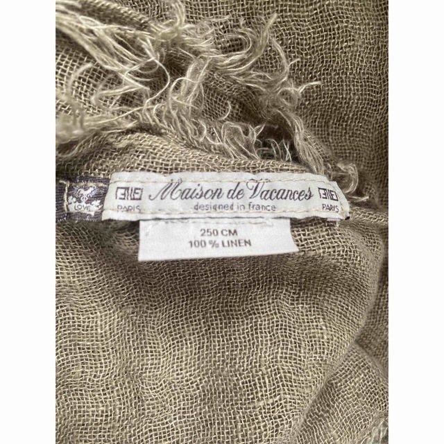 L'Appartement DEUXIEME CLASSE(アパルトモンドゥーズィエムクラス)の【MAISON DE VACANCES】Linen Stole レディースのファッション小物(ストール/パシュミナ)の商品写真