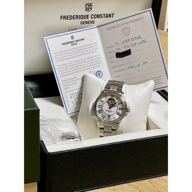 FREDERIQUE CONSTANT(フレデリックコンスタント)のしんのすけ様専用【国内正規品】フレデリックコンスタント　ハートビート　自動巻 メンズの時計(腕時計(アナログ))の商品写真