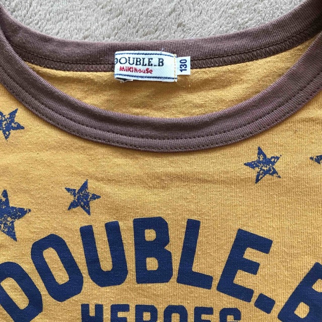 DOUBLE.B(ダブルビー)のダブルB ワッペンロンT 120センチ キッズ/ベビー/マタニティのキッズ服男の子用(90cm~)(Tシャツ/カットソー)の商品写真