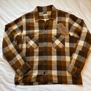 希少品! TENDERLOIN プリント フランネル シャツ ブラウン 茶 M | www