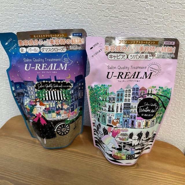 【新品】U-REALM サロンクオリティ トリートメント 詰替え 2種セット コスメ/美容のヘアケア/スタイリング(トリートメント)の商品写真